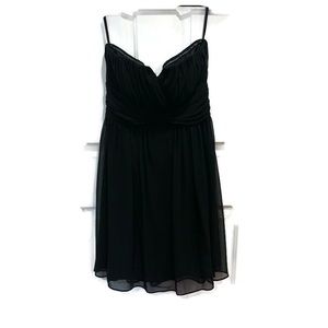 White House Black Market black strapless cocktail dress size 4 LBD